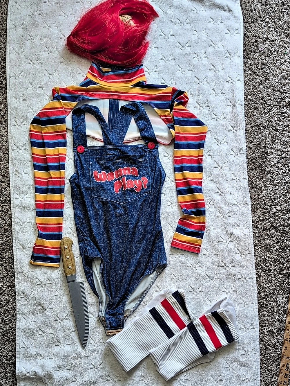 Fashion Nova Chucky Wanna Play 5 Piece Costume Set